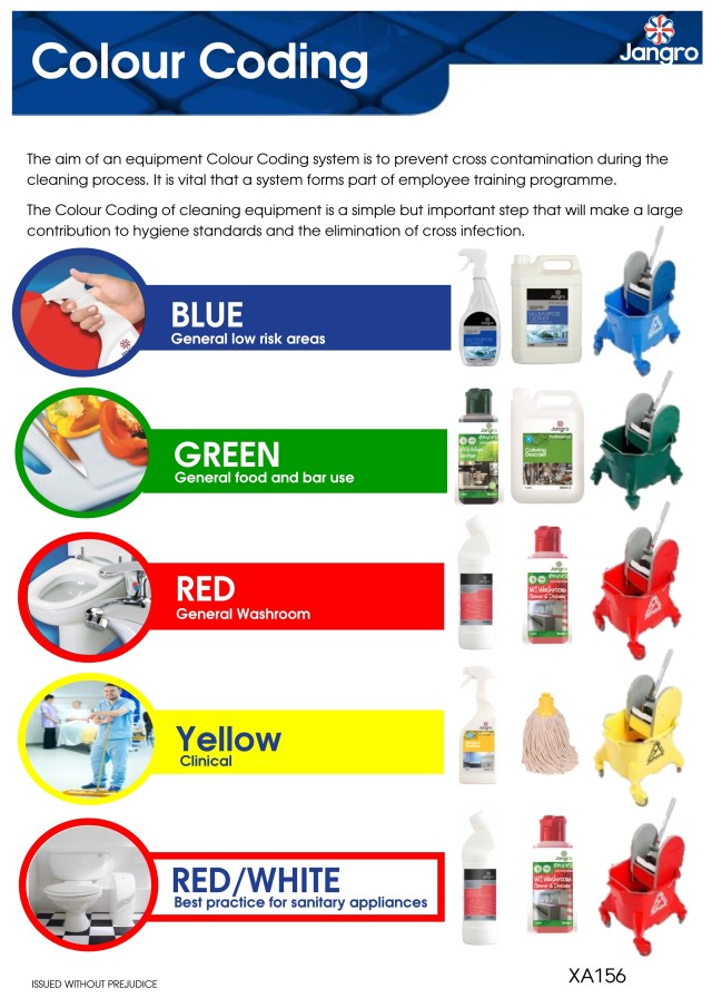 A Colour Coding System And Infection Control For Cleaners Foreverest Resources