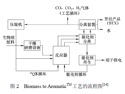 Figure 2. Process chart of Biomass to Aromatic